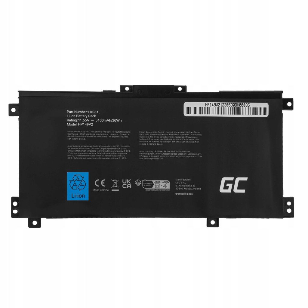 Baterie do HP Envy x360 15-BP001NW 15-BP100NW Kod výrobce HP149V2