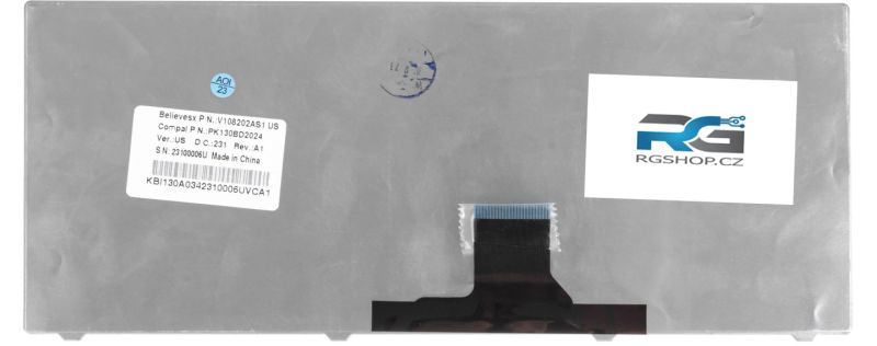 6037B0051501 NSK-AQK1D Notebook Acer Klávesnice