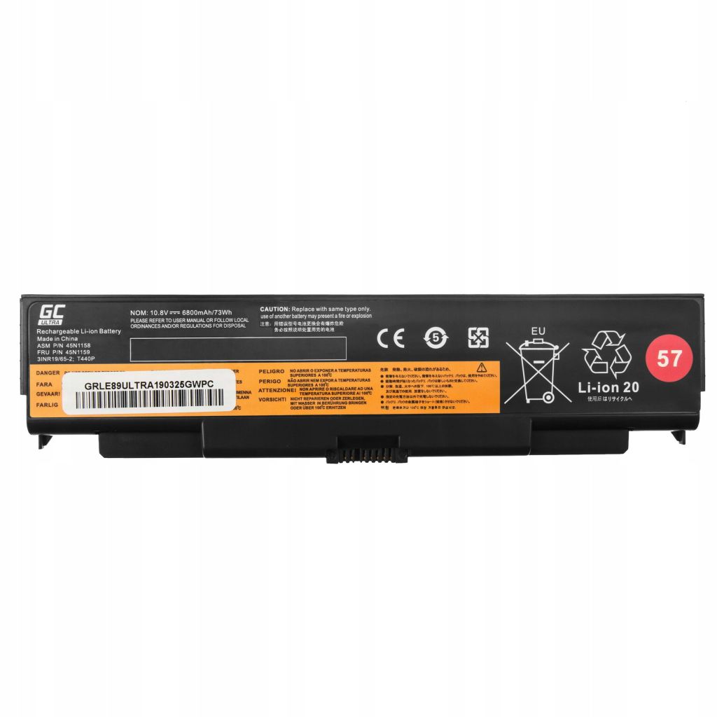Baterie do Lenovo ThinkPad L440 L540 W540 6800mAh Kod výrobce LE89ULTRA