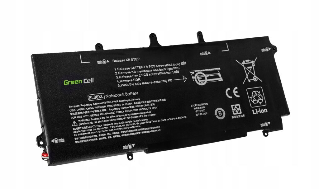 Baterie BL06XL 722297-001 722297-005 do HP EliteBook Folio 1040 G1 G2 EAN (GTIN) 5902719425219