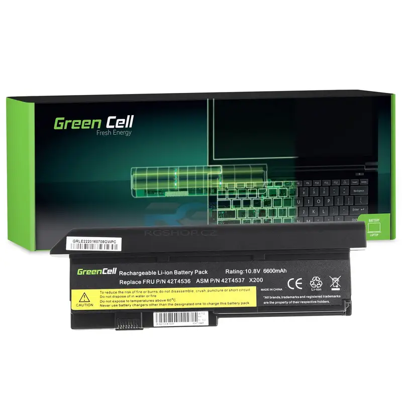 Baterie 42T4650 pro Lenovo ThinkPad X200 X201 X201s 6600 mAh