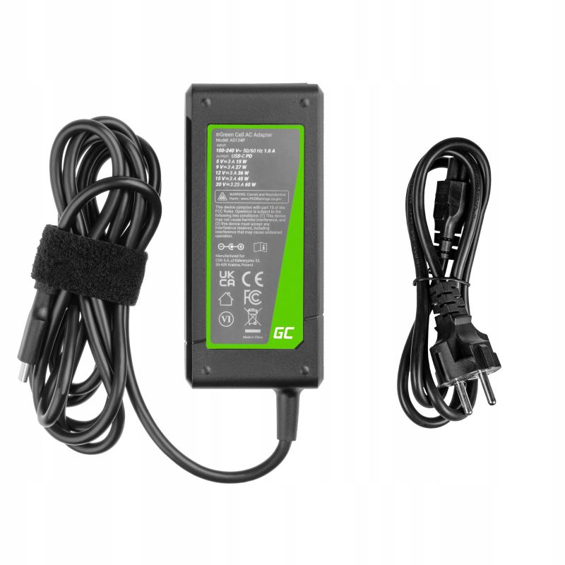 Green Cell USB-C 65W nabíječka notebook