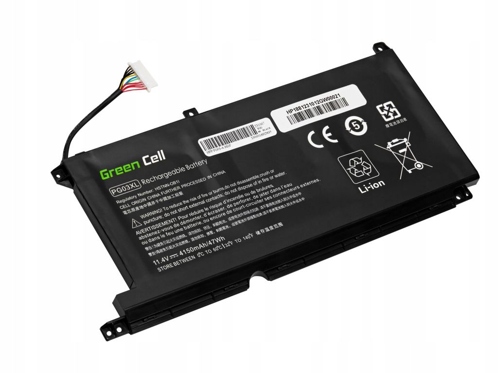 Baterie Green Cell PG03XL L48495-005 do HP Pavilion 15-EC Gaming 15-DK 16-A EAN (GTIN) 5904326374249