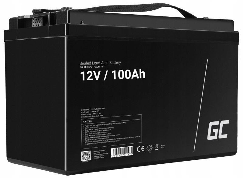 Baterie Green Cell AGM VRLA 12V 100Ah