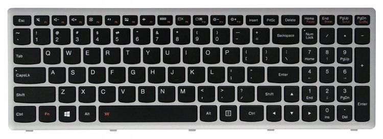 Lenovo IdeaPad G500S S510 Z510 Z505 Klávesnice / LED / silver