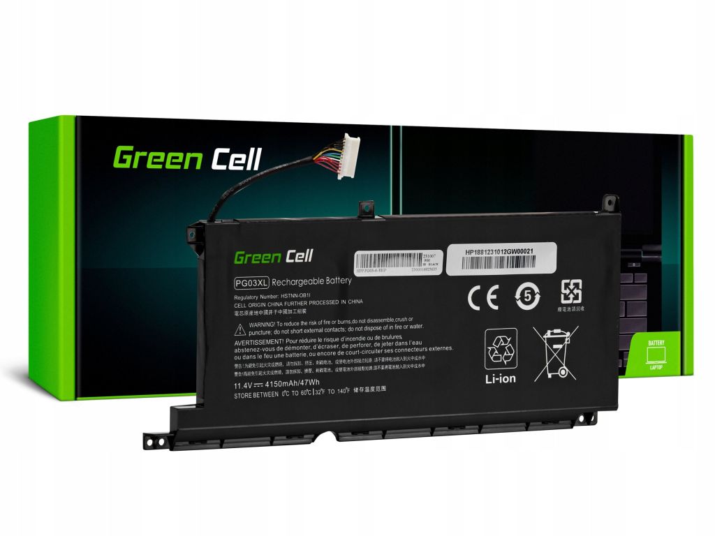 Baterie Green Cell PG03XL L48495-005 HP Pavilion 15-EC Gaming 15-DK 16-A