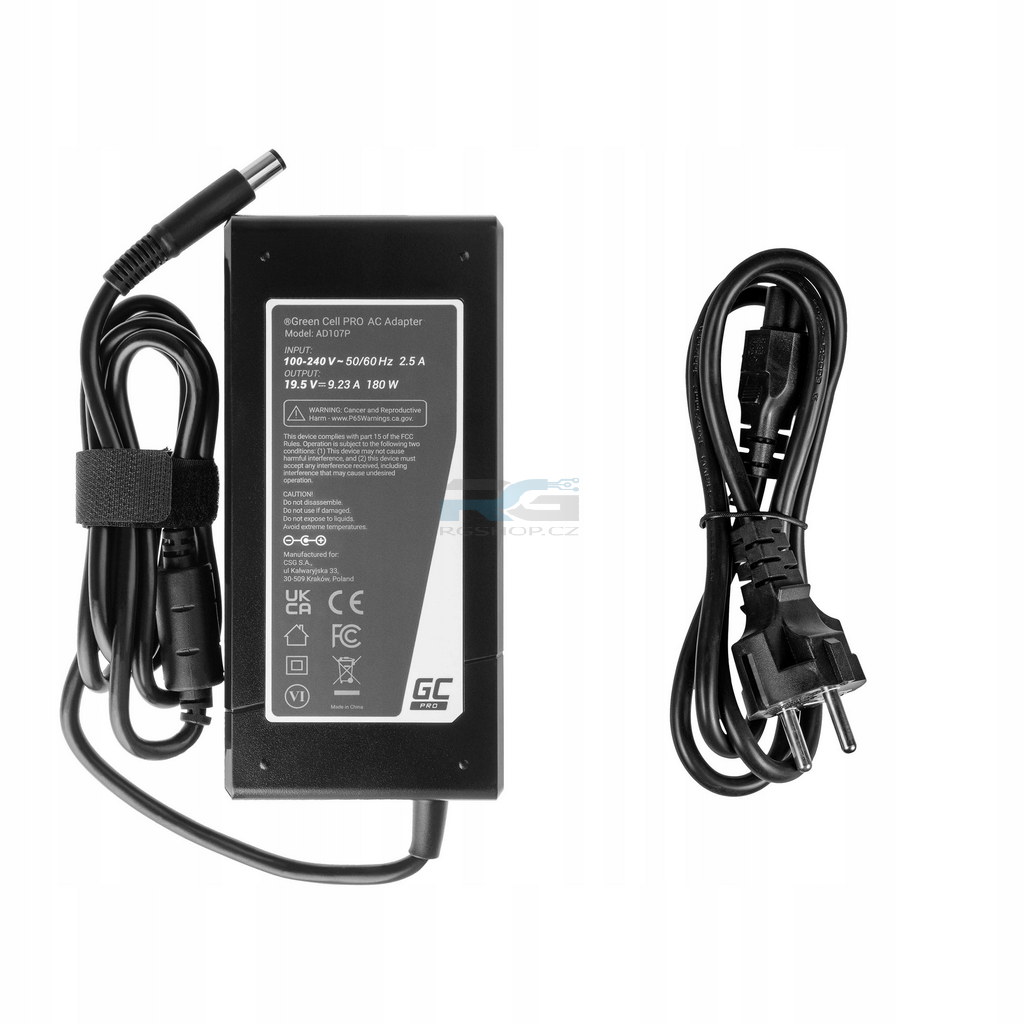 Adaptér Nabíječka Dell E5510 E7240 E7440 19.5V 9.23A 180W PIN 7.4-5.0mm