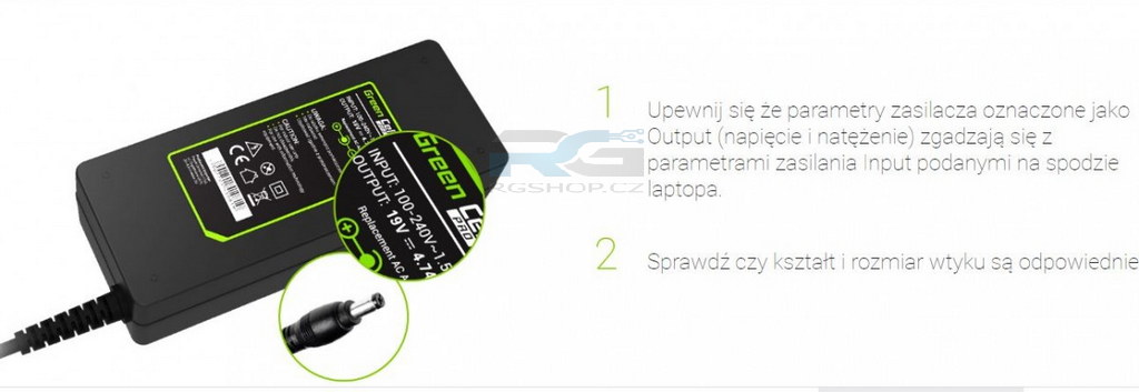 Adaptér Nabíječka PRO 6.3-3.0mm 15V 5A 75W Toshiba Tecra M11