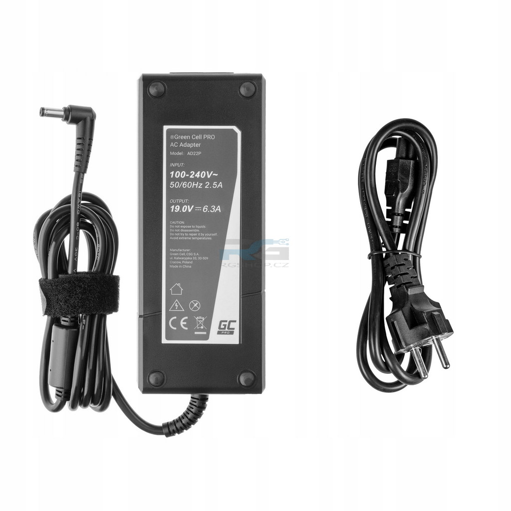 Adaptér Nabíječka Green Cell PRO Asus 19V 6.3A 120W G56 G60 K73 K73S