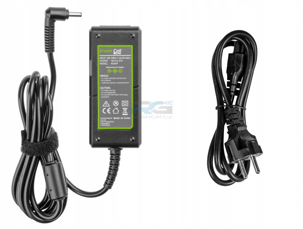 Adaptér Nabíječka Green Cell PRO ASUS 45W 19V 2.37A 4.0-1.35mm ADP-45BW