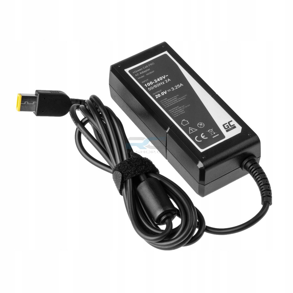 Adaptér Nabíječka Green Cell PRO Lenovo 65W 20V 3.25A SlimTip