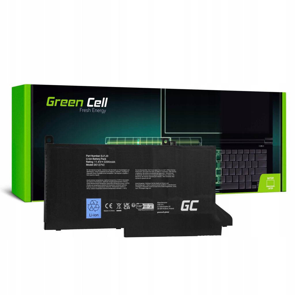 Baterie Green Cell DJ1JO DJIJ0 DJIJO notebook Dell Inspiron 13 7390