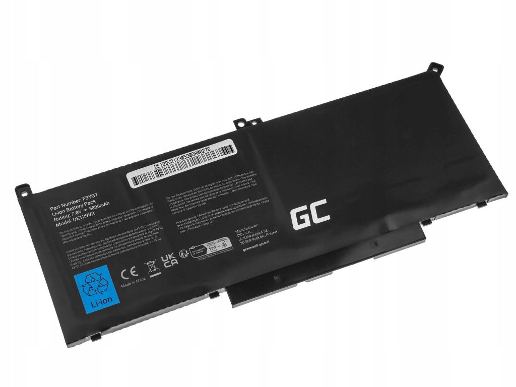 Baterie F3YGT do Dell Latitude 7280 7290 7380 7390 EAN (GTIN) 5904326373921