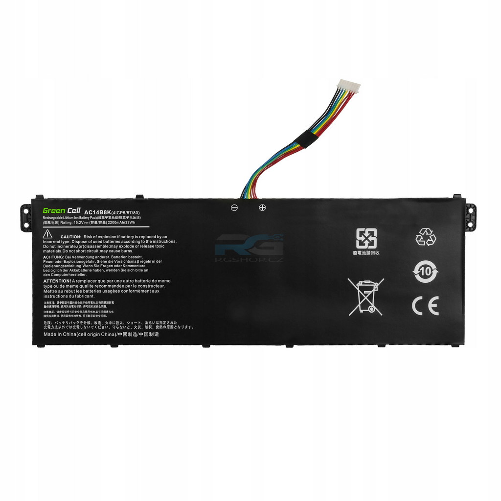 baterie Green Cell AC14B3K AC14B7K AC14B8K Acer