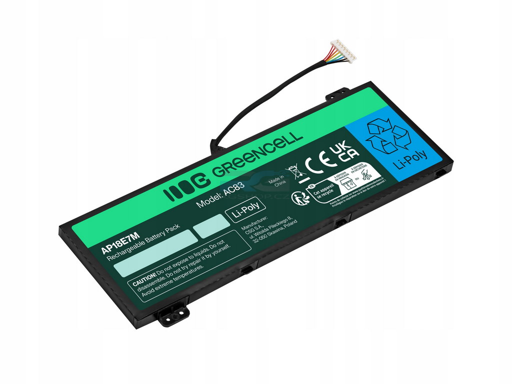 baterie Green Cell AP18E7M AP18E8M Acer AN515-54 AN515-58 AN517-54