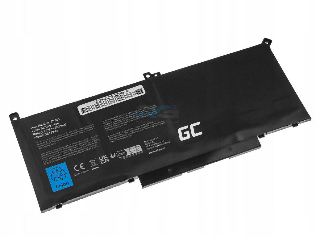 Baterie F3YGT Dell Latitude 7280 7290 7380 7390