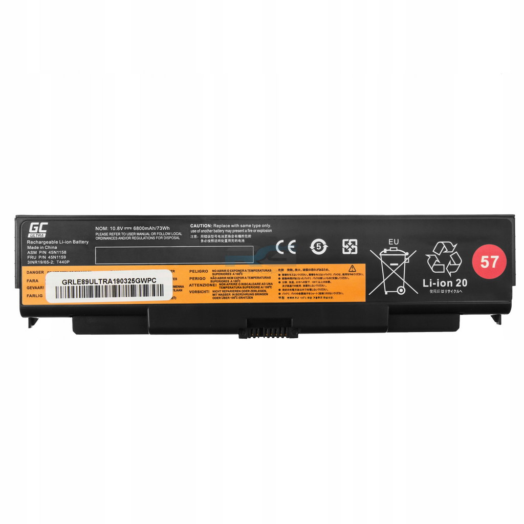 baterie Lenovo ThinkPad T440p T540p 6800mAh
