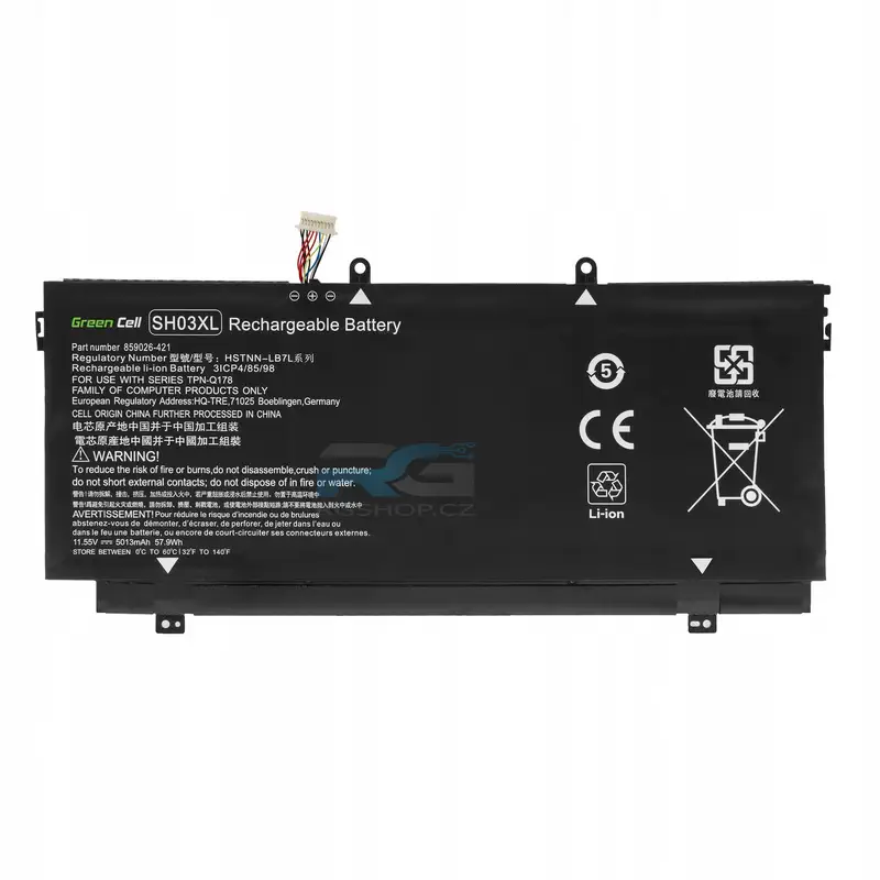 Baterie SH03XL 859356-855 pro HP Spectre x360 13-AC
