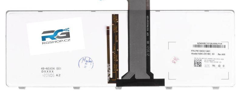 0V76K4 0VG59V 0W9RV1 Notebook Dell Klávesnice