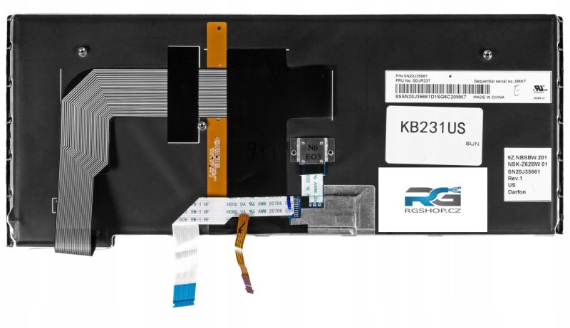 Notebook Lenovo ThinkPad Yoga 14 Klávesnice