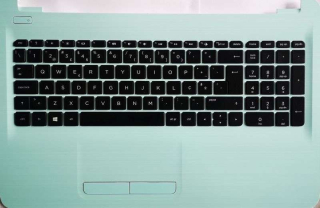 HP 15-AC AF BA HORNÍ ŠASI KRYT Palmrest Klávesnice / zahraniční diakritika