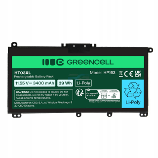 Baterie HT03XL L11119-855 pro HP 250 G7 250 G8 255 G7 HP 14 15 17