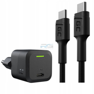 Nabíječka GC PowerGaN 33 W — USB-C 33 W, kabel USB-C 2 m PD, černý