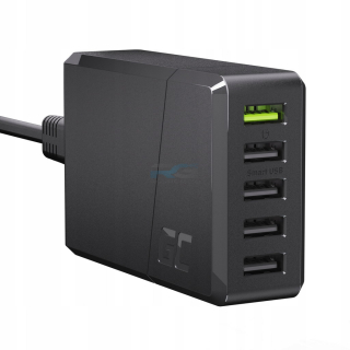 Rychlá nabíječka GC ChargeSource 5 52 W — 5x USB-A, kabel napájecí 1.2 m