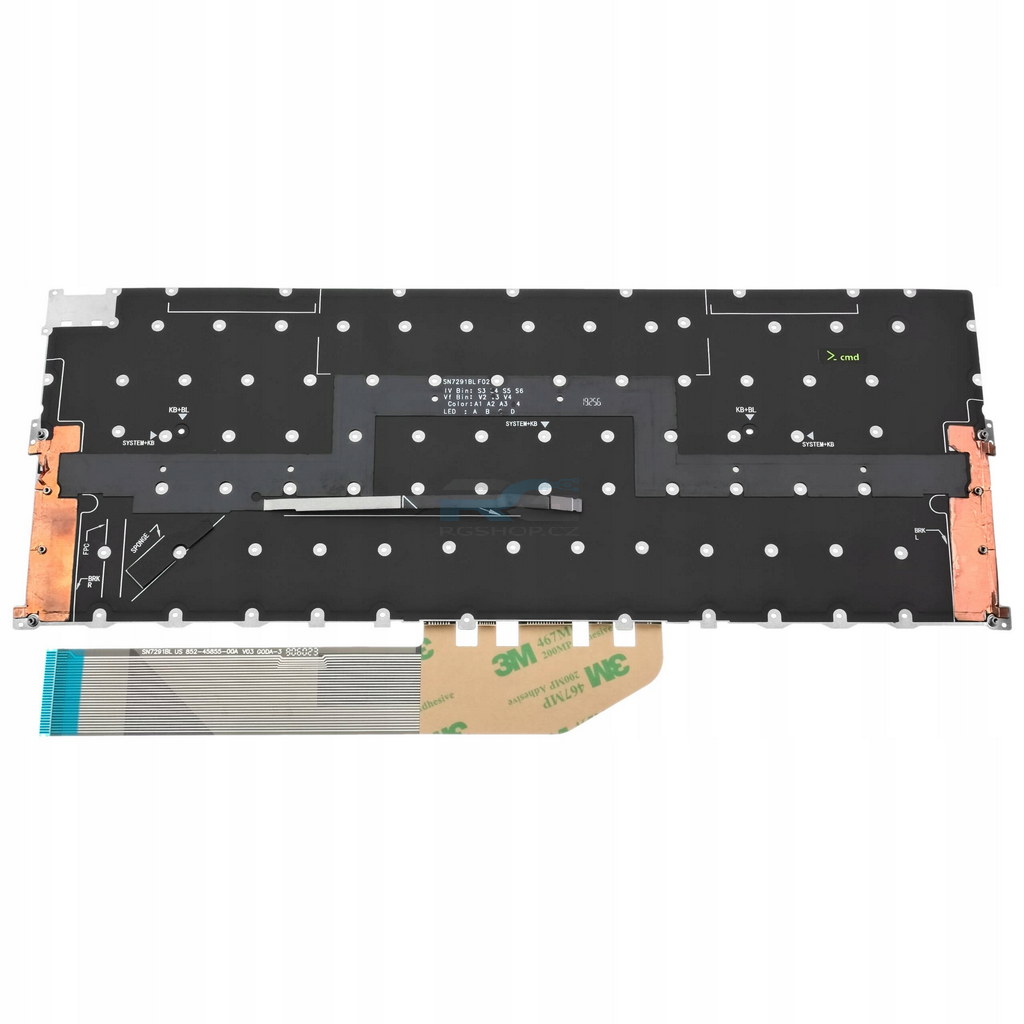 Klávesnice Dell Xps 13 9300 9310 00Y78C / Blk LED
