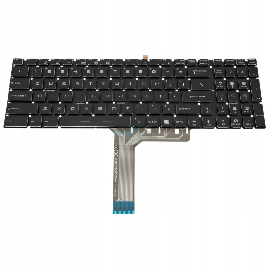 Klávesnice MSI PE70 2QD / LED Bílé