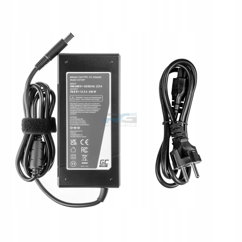 Nabíječka 240W 19.5V 12.3A 7.4-5.0mm Dell