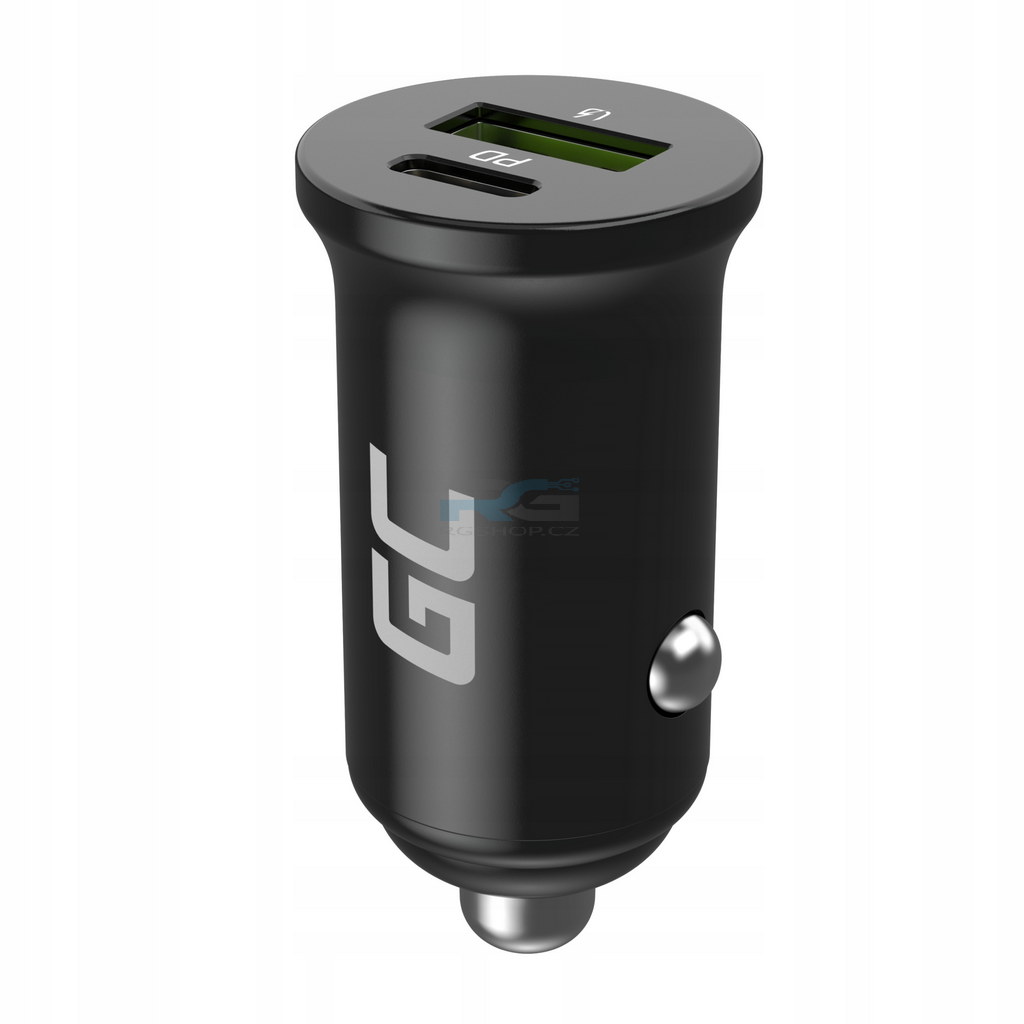 Nabíječka do auta PowerRide Nano — rychlá 38W USB-C + USB-A 6A, černý - obrázek 2