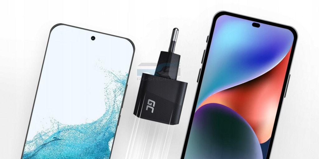 Nabíječka GC PowerGaN 33 W — USB-C 33 W, kabel USB-C 2 m PD, černý