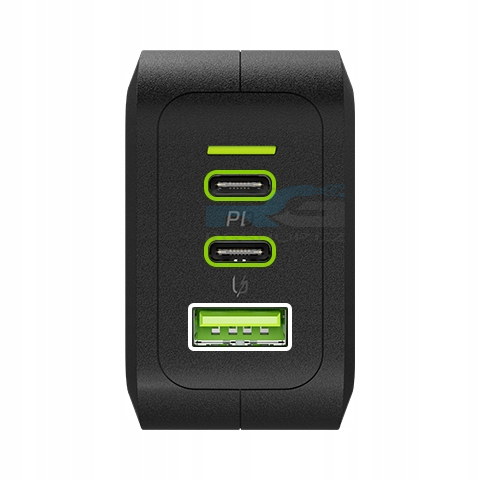 Sada kabel + nabíječka GC PowerGaN 65W — kabel USB-C 1.2 m 60W, rychlá nabíječka 65W, černý