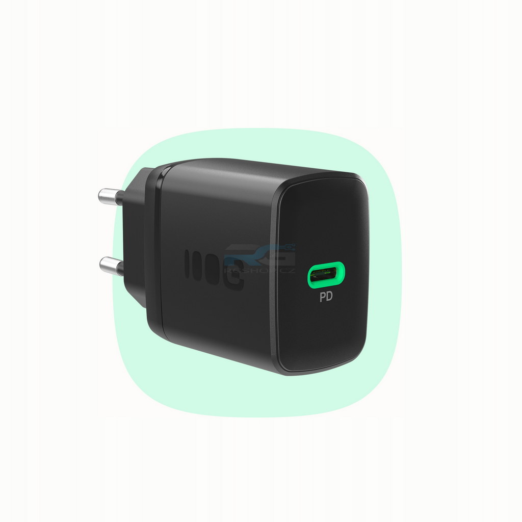 Sada kabel + nabíječka PowerSource Solo30 — rychlá síťová 30 W USB-C PD QC 3.0 + kabel USB-C 2 m 100 W, černý - obrázek 4