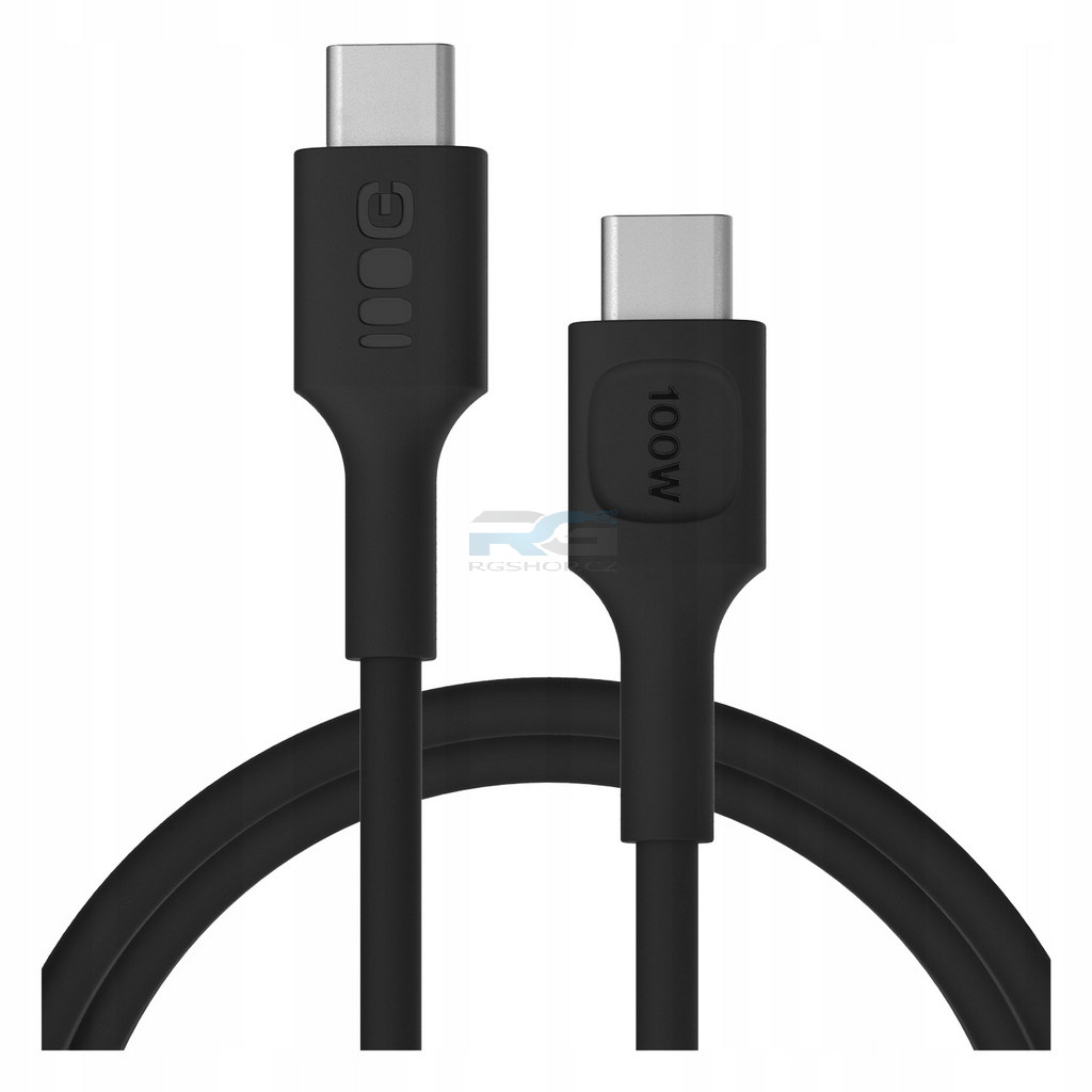 Síťová nabíječka PowerSource Duo30 — USB-C, USB-A, 30 W + kabel USB-C 1.2 m 100 W, černý
